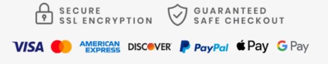 Secure Payment Methods - Visa Mastercard PayPal Klarna American Express